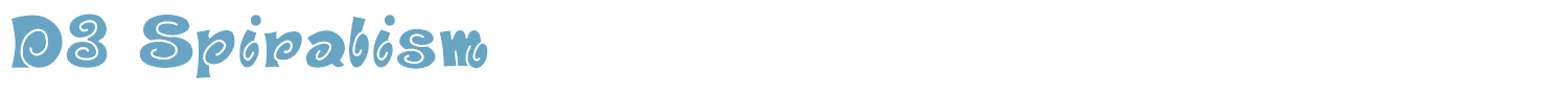 sample D3 Spiralism font