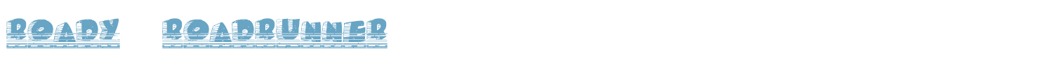 sample Roady Roadrunner font