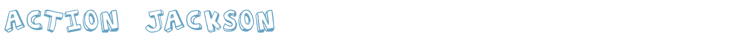 sample Action Jackson font