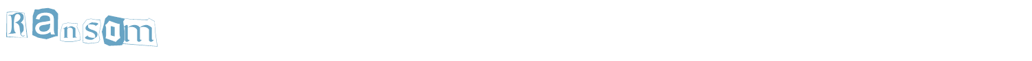 sample Ransom font