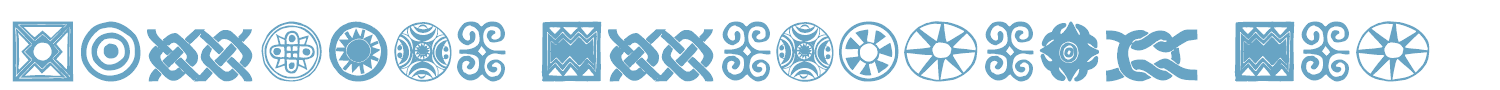 sample African Ornaments One font
