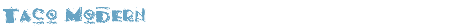 sample Taco Modern font