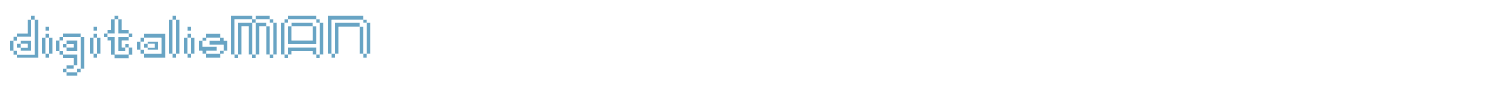sample digitalisMAN font