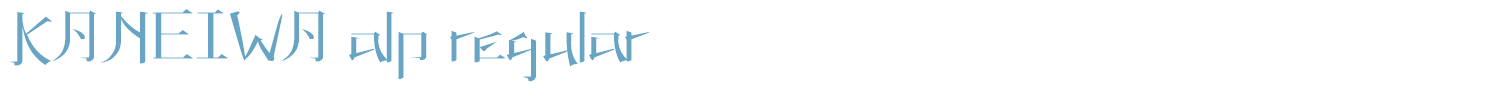sample Kaneiwa font