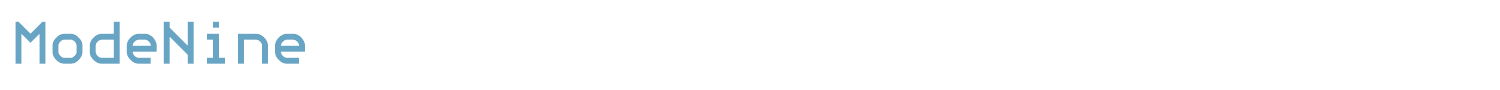 sample ModeNine font