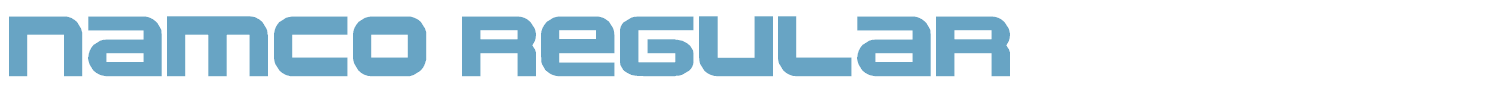 sample Namco font