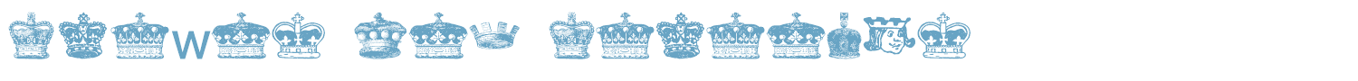 sample Crowns and Coronets font