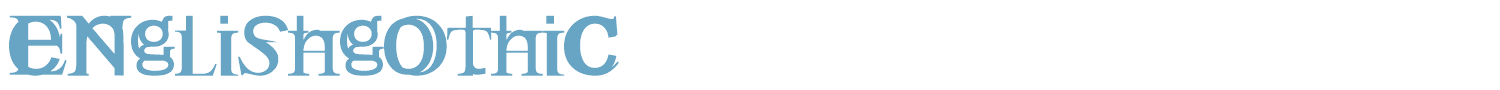 sample English Gothic font