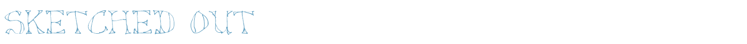 sample Sketched Out font