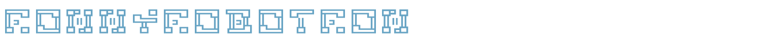 sample Ronny Robotron font