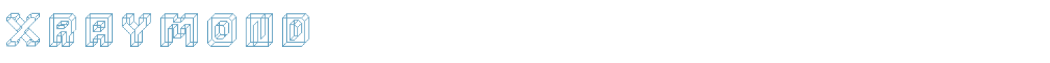 sample xraymond font