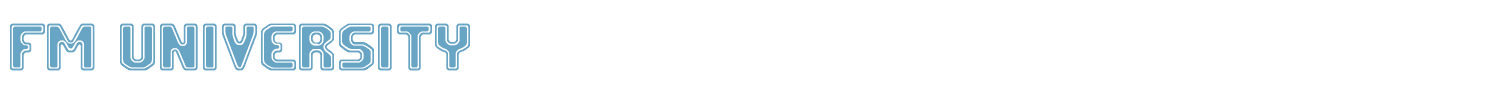sample FM University font