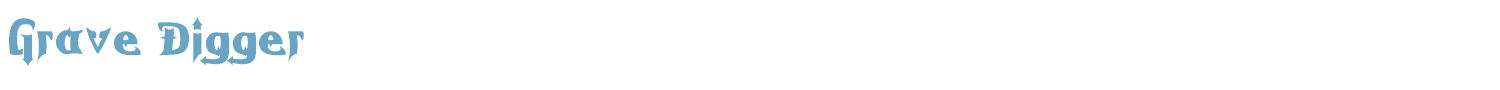 sample Grave Digger font