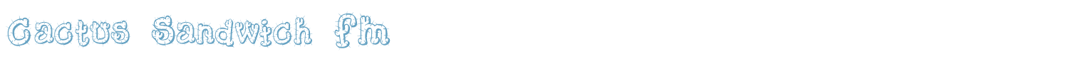 sample Cactus Sandwich font