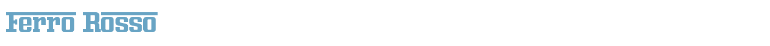 sample Ferro Rosso font