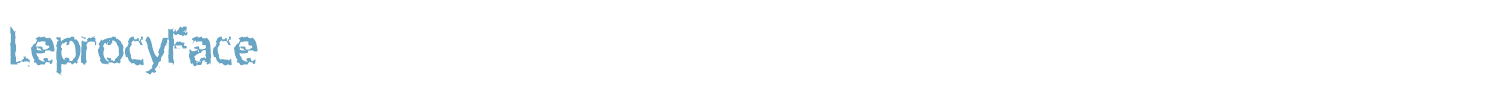 sample LeprocyFace font