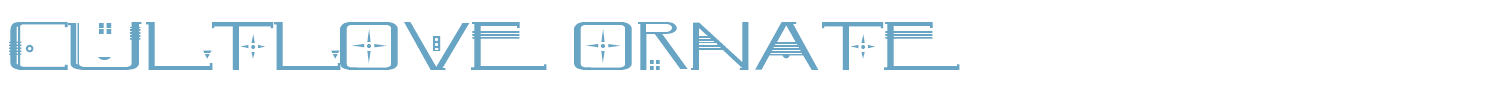 sample CultLove Ornate font