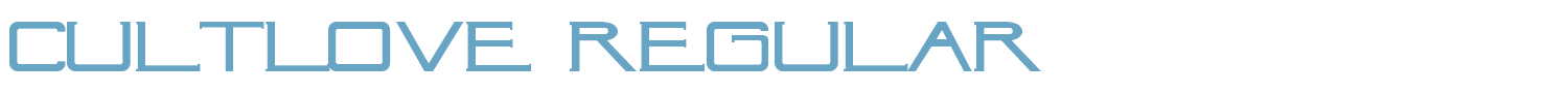 sample CultLove Regular font