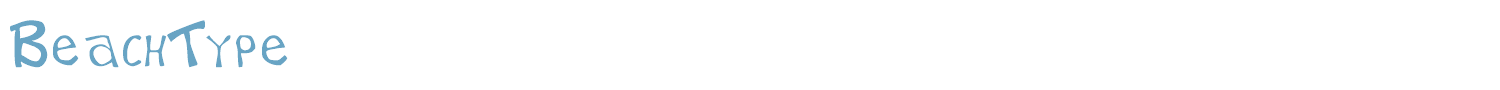 sample BeachType font