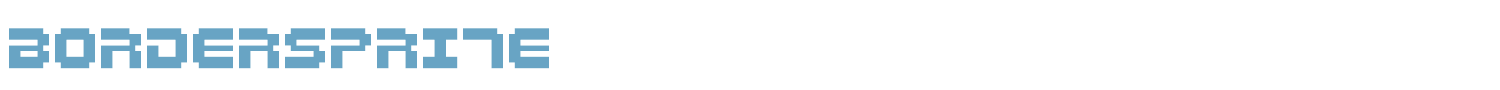 sample Bordersprite font