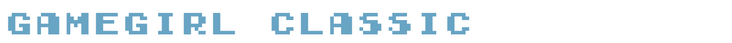 sample Gamegirl Classic font