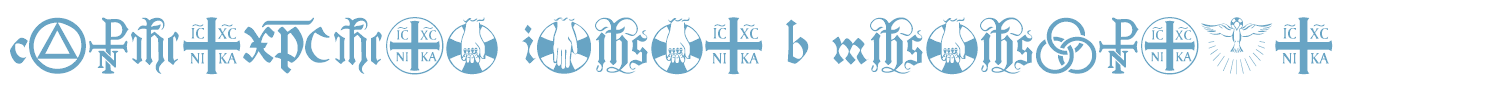 sample Christian Icons B Monograms font