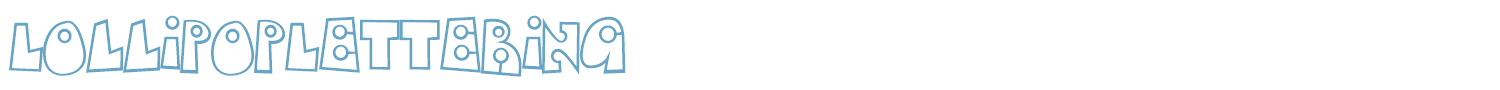 sample Lollipop Lettering font