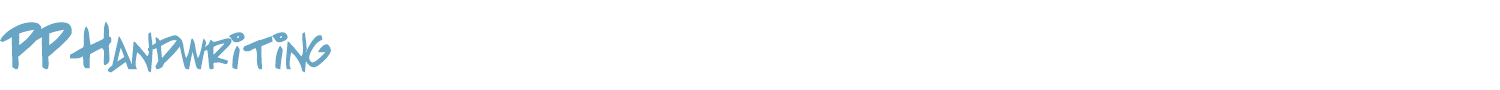 sample PP Handwriting font