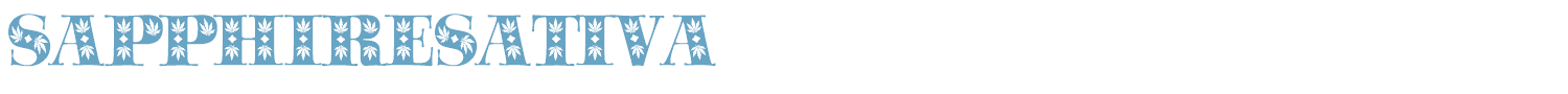 sample Sapphire Sativa font