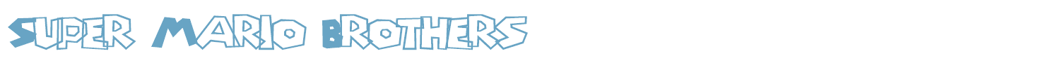 sample Super Mario Brothers font