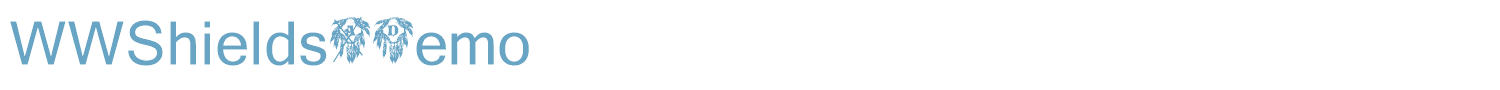 sample WWShieldsADemo font