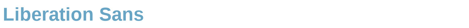 sample Liberation Sans font
