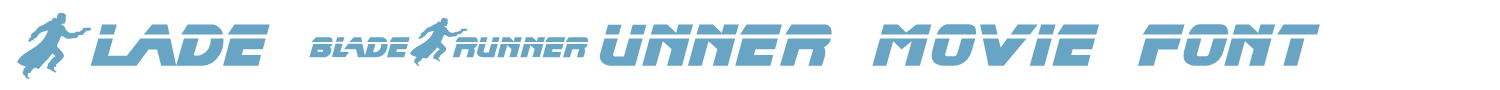 sample Blade Runner Movie Font font