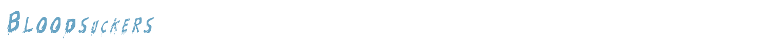 sample Bloodsuckers font