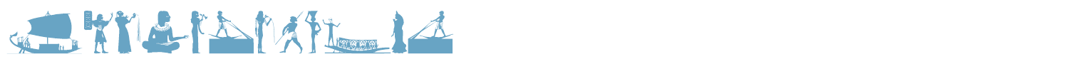 sample Egypt Silhous font