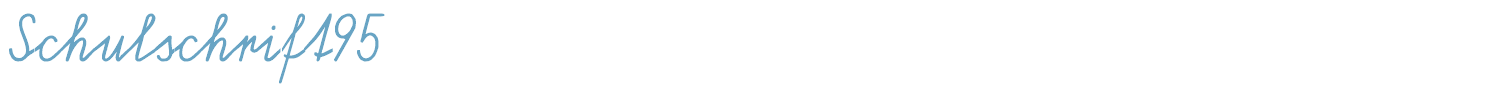 sample Schulschrift95 font