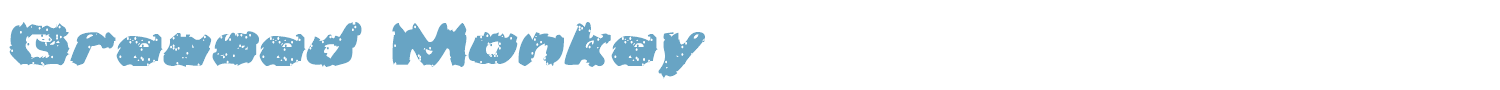 sample Greased Monkey font