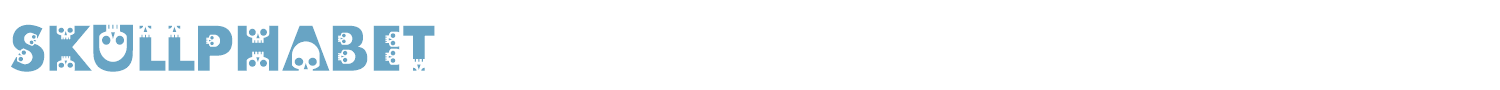 sample skullphabet font