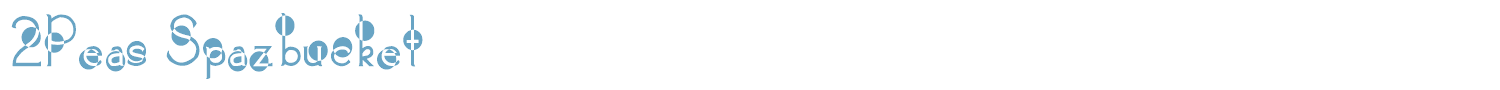 sample 2Peas Spazbucket font