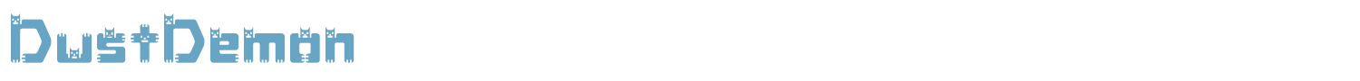 sample DustDemon font