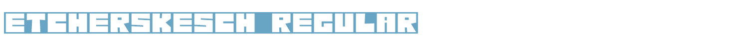 sample Etcher Skesch font