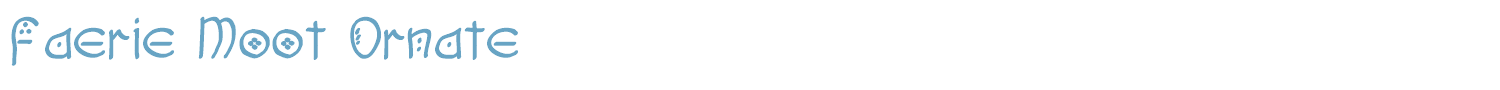 sample Faerie Moot font