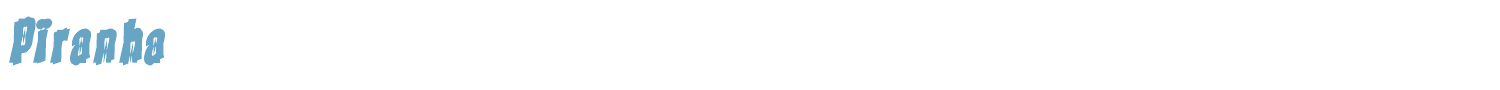 sample Piranha font