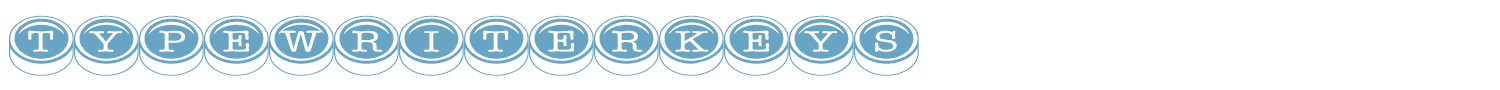 sample Typewriter Keys font