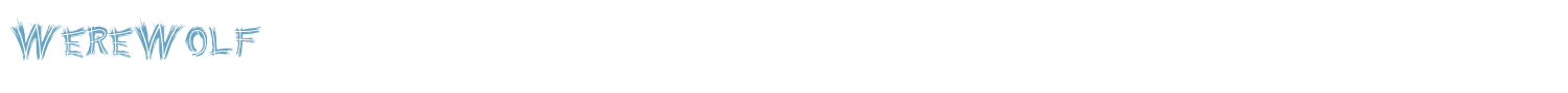 sample Werewolf font