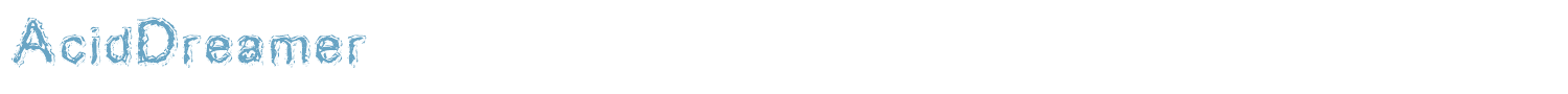 sample AcidDreamer font