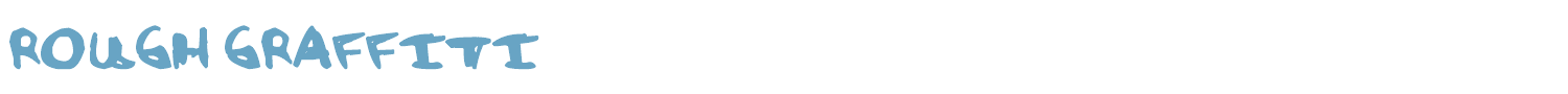sample Rough Graffiti font