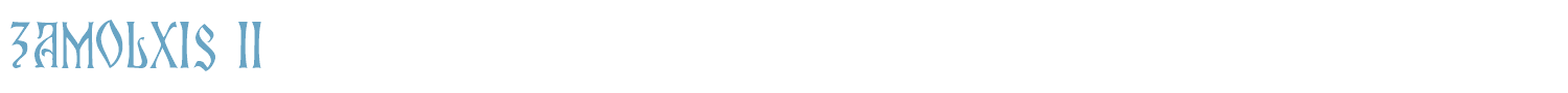 sample Zamolxis II font