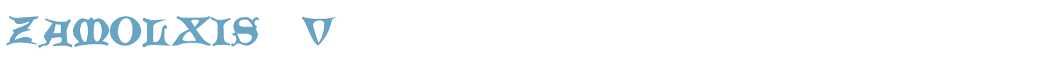 sample Zamolxis  V font