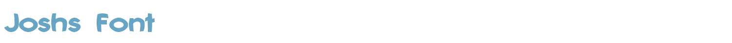 sample Joshs Font font